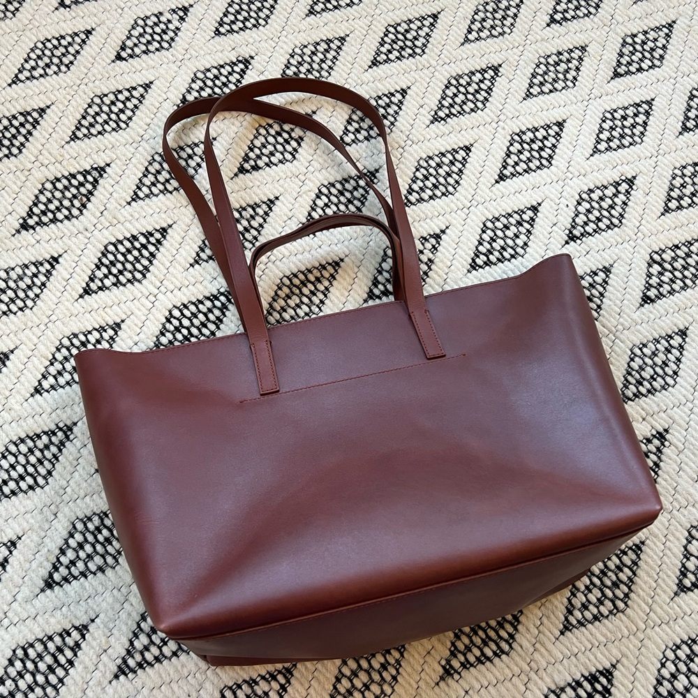 Madewell Brown Leather Tote - Picture 4 of 11